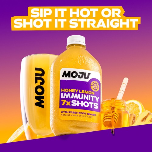 Moju Honey Lemon Dosing Bottle 7x Shots