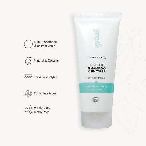 Green People Organic Shampoo & Shower Wash Daily Aloe
