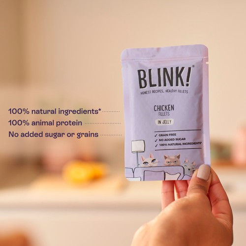 Blink Chicken Fillets Wet Cat Food Pouch