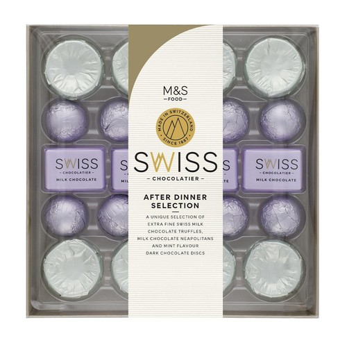 M&S Swiss After Dinner Chocolate Selection