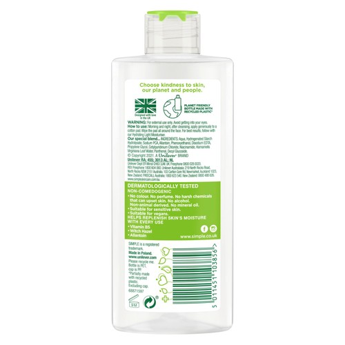 Simple Kind To Skin Soothing Facial Toner