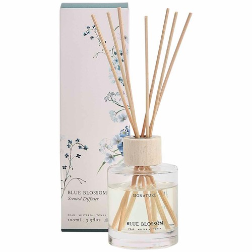 M&S Blue Blossom Diffuser, Blue 