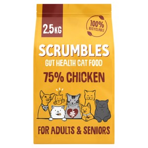Scrumbles Adults and Seniors, Gluten free Chicken Dry Cat Food