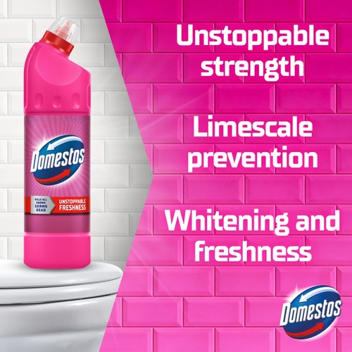Domestos Thick Bleach Pink Power 
