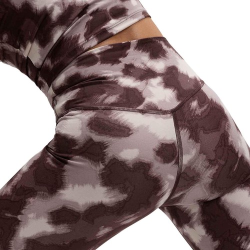 M&S Goodmove Womens Printed Wrap Waist Yoga Leggings, 18, Chocolate