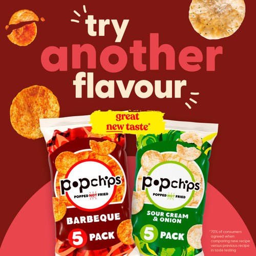 Popchips Sea Salt & Vinegar Multipack Crisps