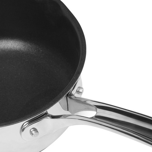 M&S Stainless Steel Non-Stick Milk Pan, Diameter 14cm