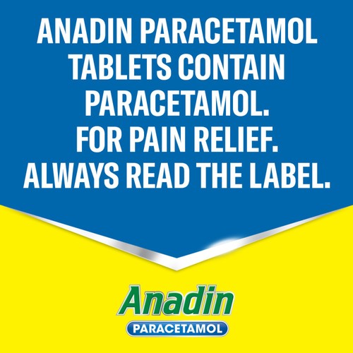 Anadin Paracetamol Pain Relief Tablets 16s.