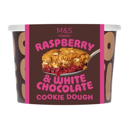 M&S Raspberry & White Chocolate Cookie Dough Pot