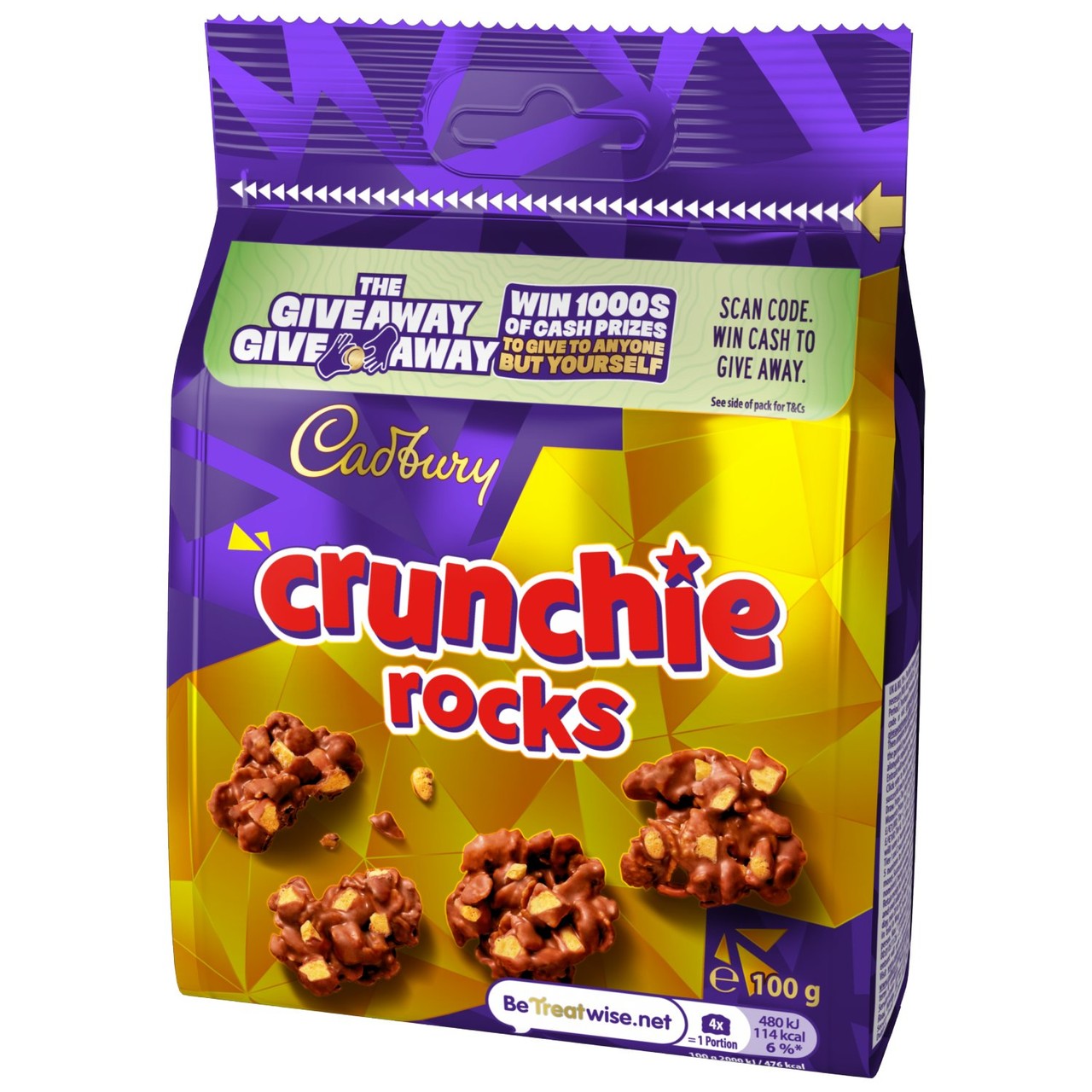 Cadbury Crunchie Rocks Chocolate Bag - Ocado