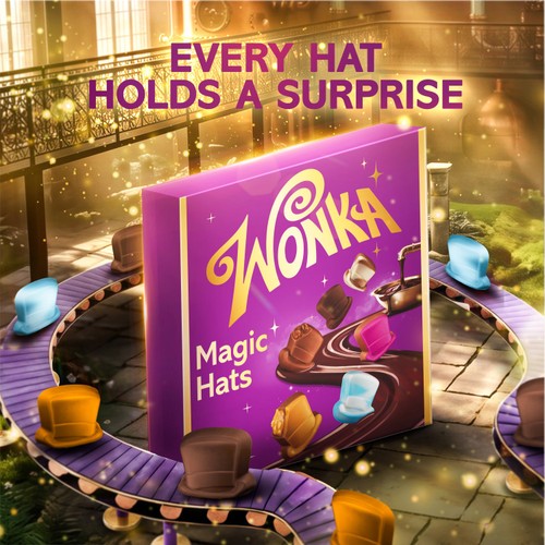 Wonka Chocolate Magic Hats Mixed Box