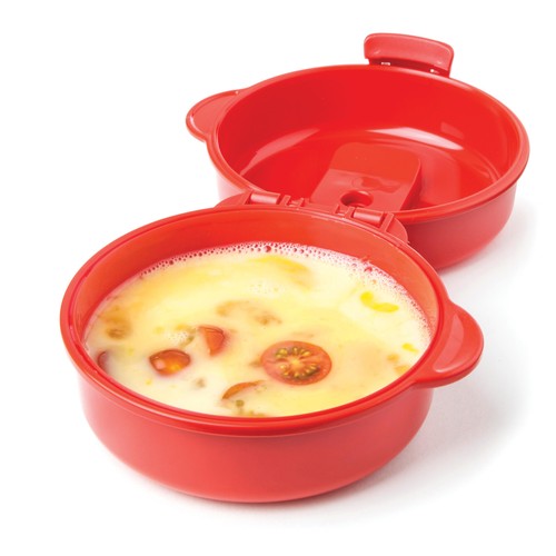 Sistema Microwave Easy  Egg Cooker with Steam Vent & Locking Clips