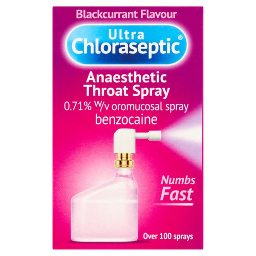 Ultra Chloraseptic Anaesthetic Throat Spray Blackcurrant