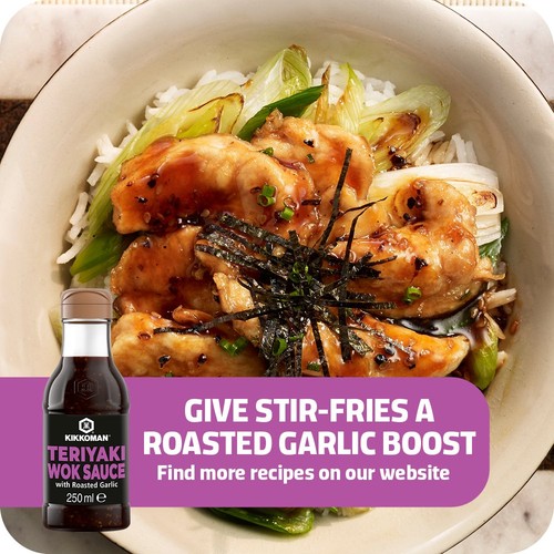 Kikkoman Roasted Garlic Teriyaki Wok & Stir Fry Sauce
