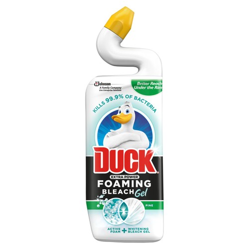 Duck Foaming Bleach Gel Toilet Liquid Cleaner Pine 