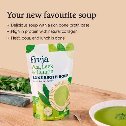 Freja Pea, Leek & Lemon Bone Broth Soup