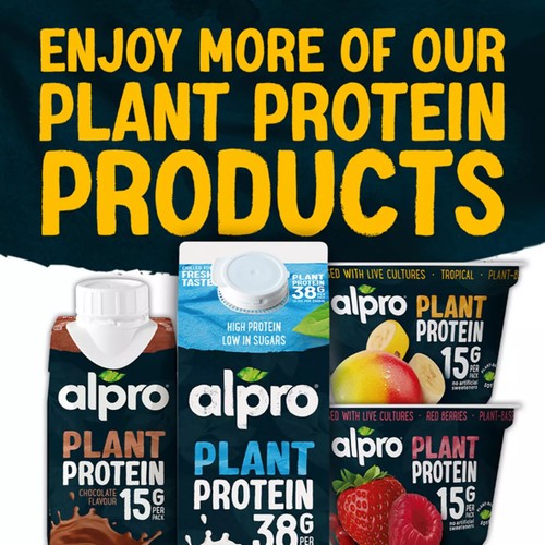 Alpro High Protein Tropical Fruit Dairy Free Soya Yoghurt Alternative