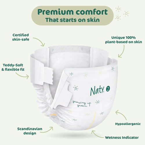 Naty BioEmbrace Nappies Size 2 (3-6kg)