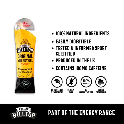 Hilltop Original Energy Gel with added Caffeine