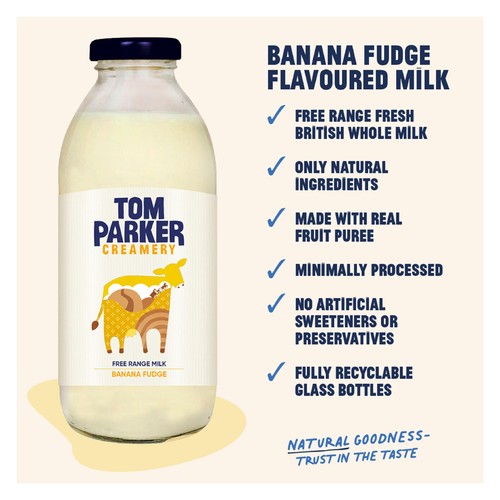 Tom Parker Creamery Banana Fudge Flavoured Milk