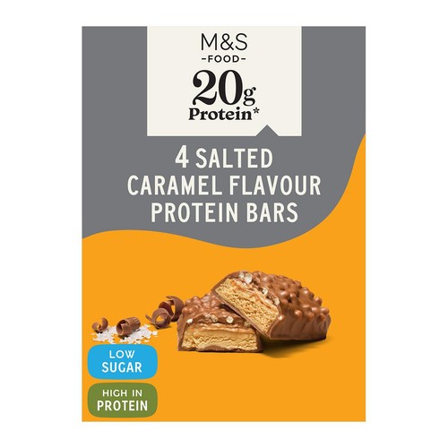 M&S High Protein Salted Caramel Flavour Protein Bars Multipack