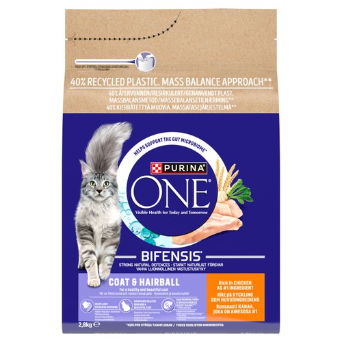 Purina One Coat and Hairball Chicken Dry Cat Food