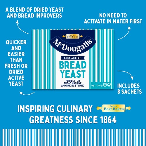 McDougalls Fast Action Dried Yeast Sachets