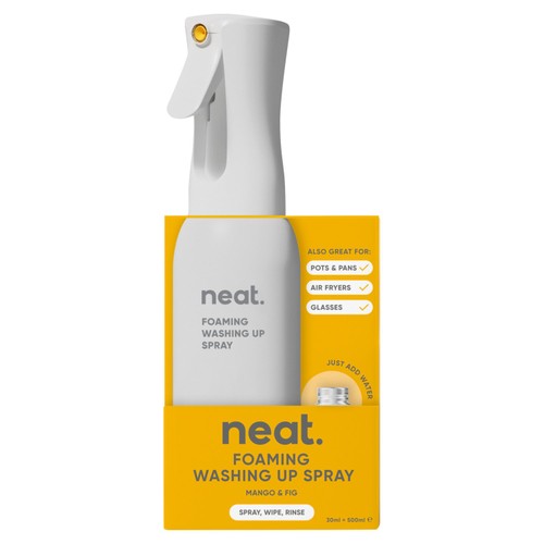 Neat Foaming Washing Up Spray Starter Pack Mango & Fig