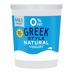 M&S Greek Style Strawberry Live Yogurt 0% Fat