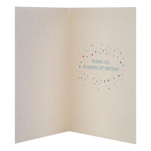 M&S 80th Birthday Card