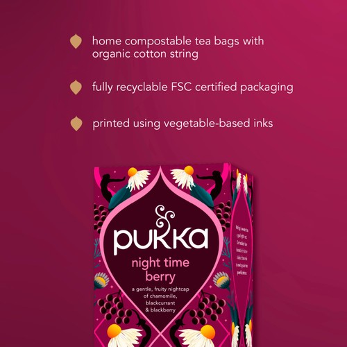 Pukka Organic Sleep Collection Herbal Tea with Chamomile & Berries