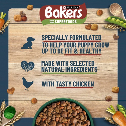 Bakers Puppy Chicken with Vegetables Dry Dog Food 