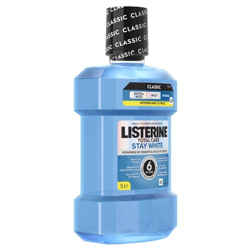 Listerine Total Care Stay White Intense Mint Classic Mouthwash