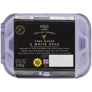 Collection Free Range White Mixed Size Eggs