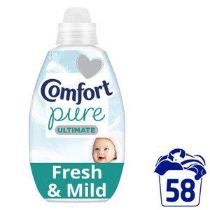 Comfort Pure Ultimate Fresh & Mild UltraConcentrated Fabric Conditioner 58W