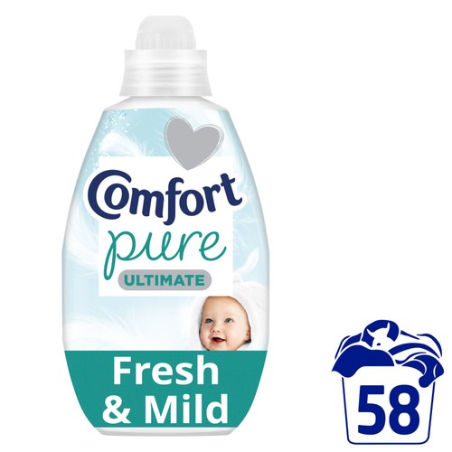 Comfort Pure Ultimate Fresh & Mild UltraConcentrated Fabric Conditioner 58W