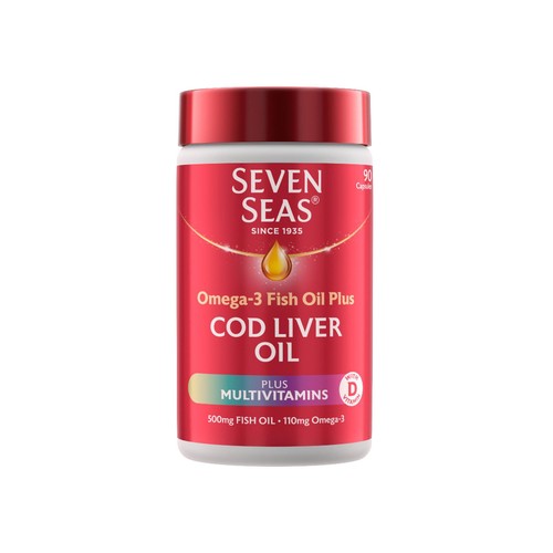 Seven Seas Cod Liver Oil Plus Multivitamins Omega-3 Fish Oil Capsules