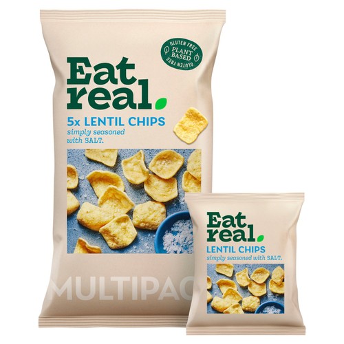Eat Real Multipack Lentil Chips Salted