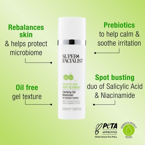 Super Facialist Salicylic Acid Anti-Blemish Gel Moisturiser
