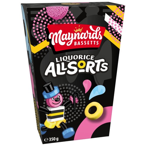 Maynards Bassetts Liquorice Allsorts Sweets Carton