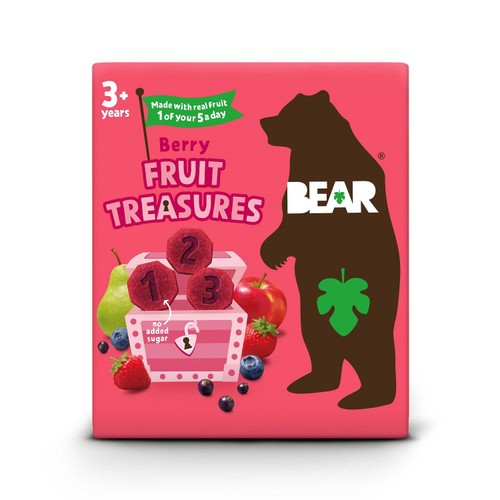Bear Treasures Kids Snack 3+ Years Berry Flavour