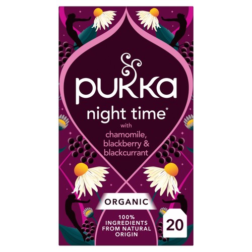 Pukka Organic Night Time Berry Herbal Tea x20 Compostable Sleep Tea Bags