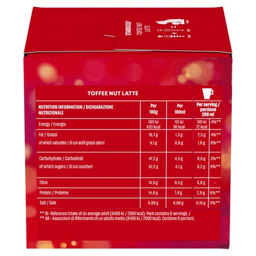 Starbucks Toffee Nut Latte by Nescafe Dolce Gusto Coffee Pods