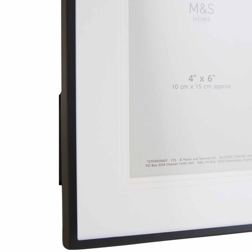 M&S Layered Mount Photo Frame 4x6 inch, Black