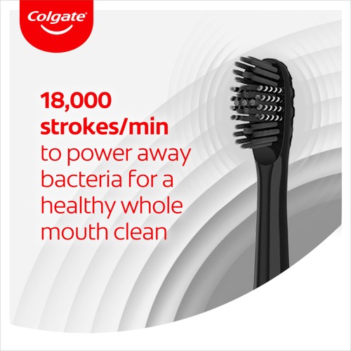 Colgate 360 Sonic Battery Toothbrush Charcoal Soft