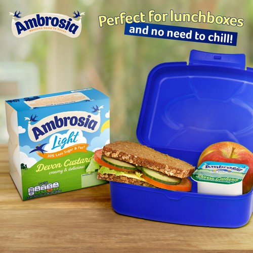 Ambrosia Low Fat Custard Dessert Snack Pots