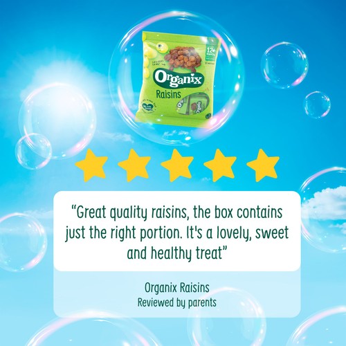 Organix Raisin Snack Boxes Toddler Snack Multipack 12+ Months