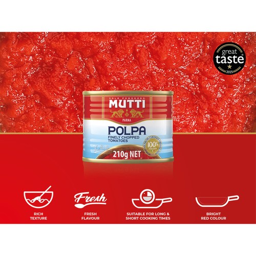 Mutti Polpa Finely Chopped Italian Tomatoes