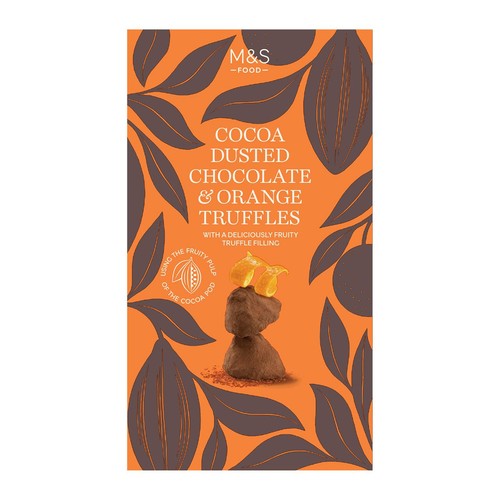 M&S Cocoa Dusted Chocolate & Orange Truffles