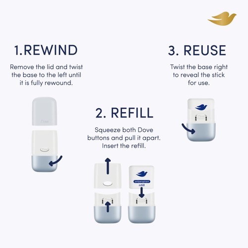 Dove No41 Peony & Pineapple 72h Antiperspirant Deodorant Refill Pack